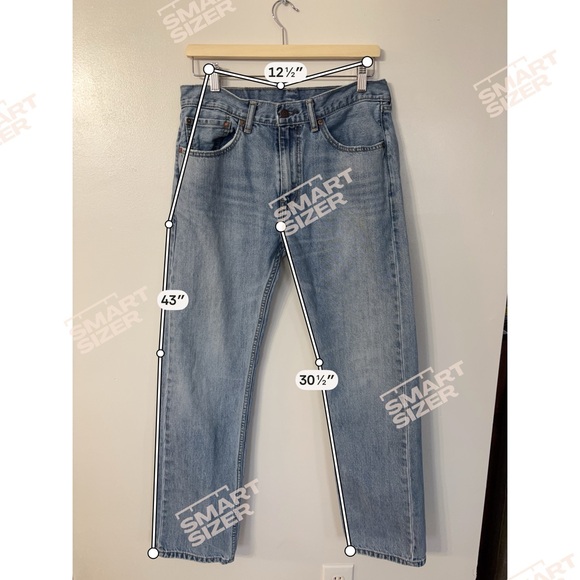 LEVI'S STRAUSS & CO Men 505 Regular Straight A Jeans - Picture 2 of 5